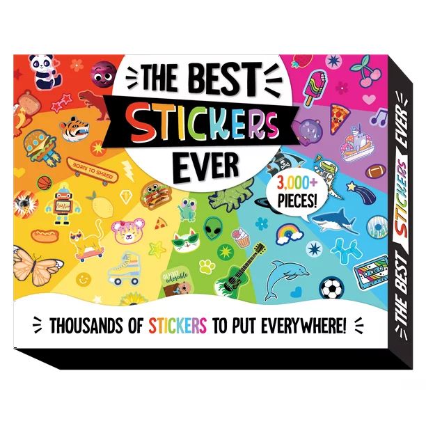 Pen+Gear Best Stickers Ever Box, Puffy, Glitter, Paper, Sticker Set - 3000+ Stickers - Walmart.co... | Walmart (US)