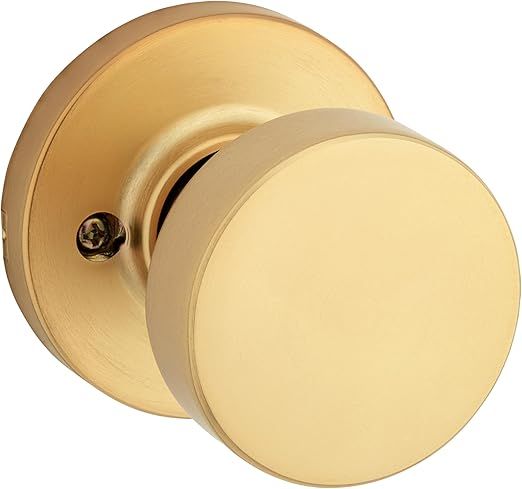 Kwikset Pismo Dummy Door Knob, Single Sided Handle for Closets, French Double Doors, and Pantry, ... | Amazon (US)