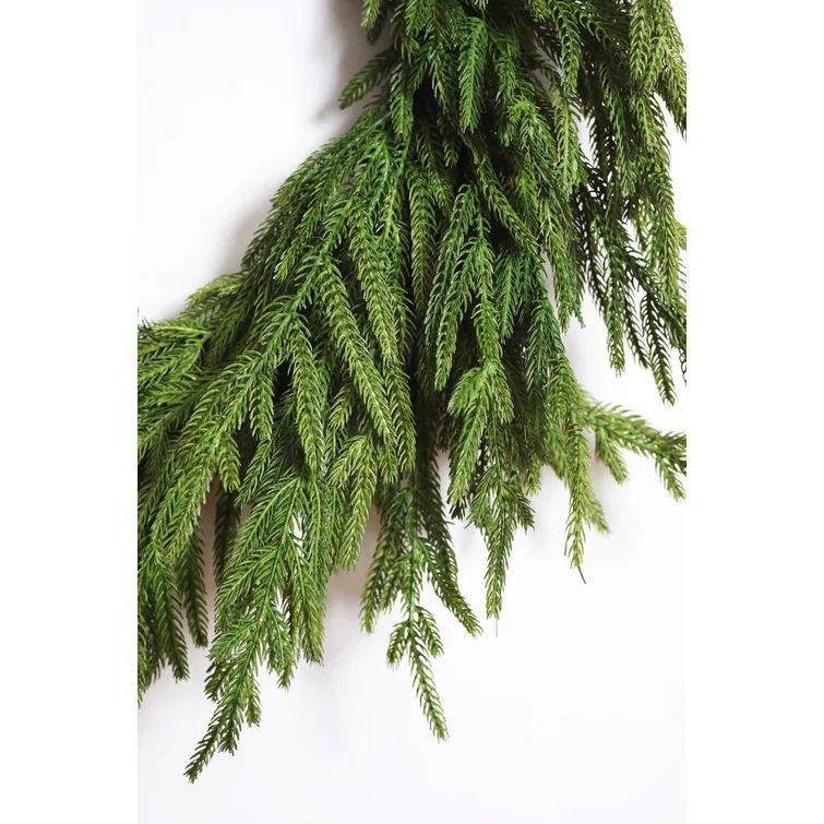 Handcrafted Faux Pine Silk 24'' Wreath | Wayfair North America