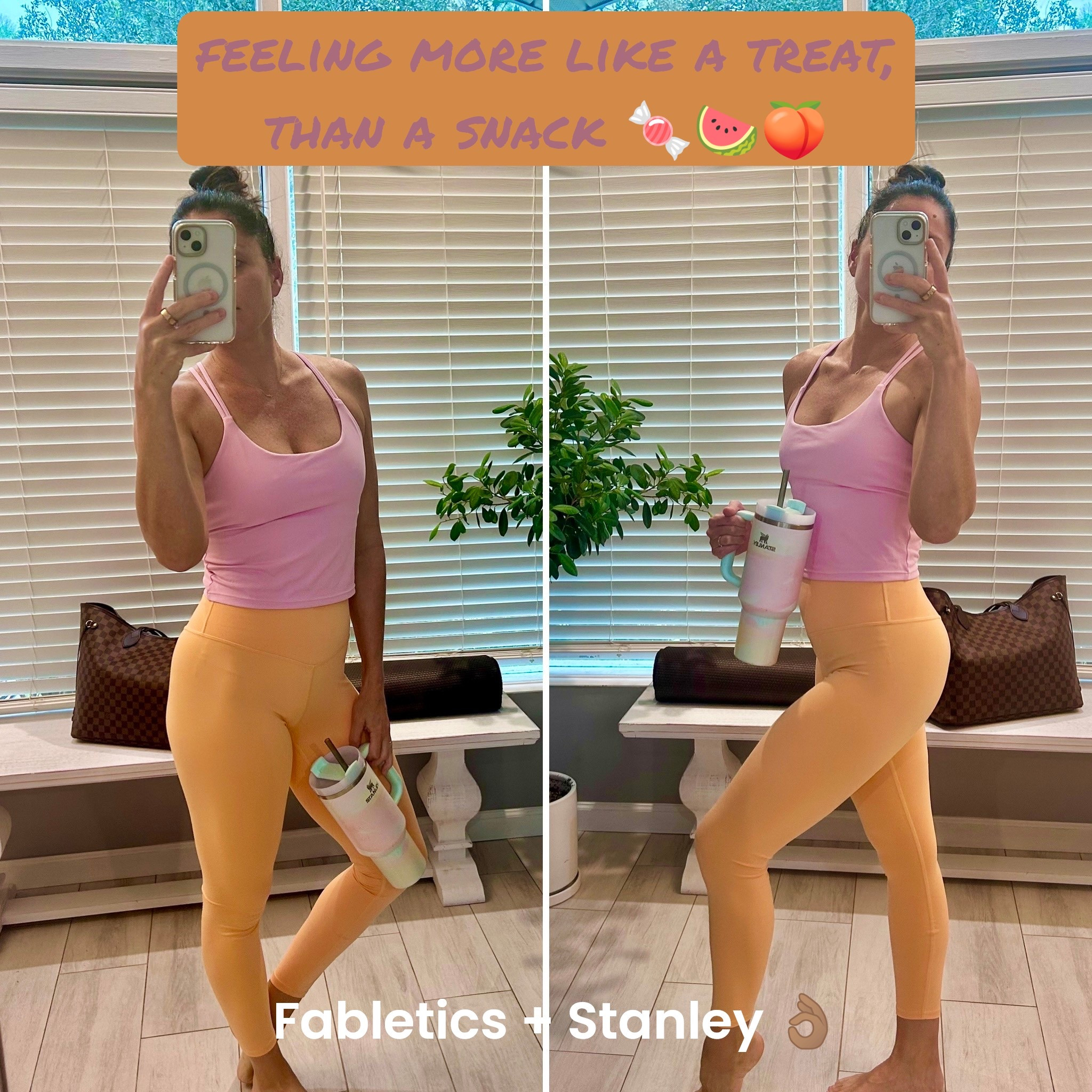 Pink marshmallow + melon sorbet = the sweetest combo 🍭
Wearing the Fabletics Principal Built-In Bra Tank (size M) and PureLuxe Leggings (size M) — and yes, my Stanley matches 💕

✨ Fabletics is on sale now — linked everything for you!


#LTKActive #LTKSaleAlert #LTKFindsUnder50