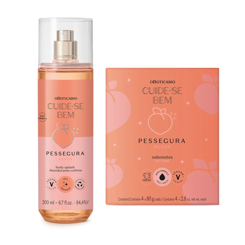 Kit Cuide-se Bem Pessegura o Boticário (5 Produtos) | Beleza Na Web (BR)