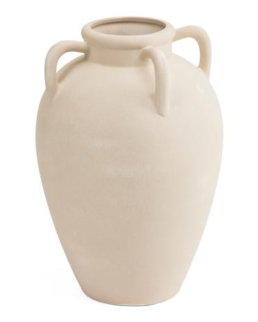 7.5x11 ceramic four handle vase | TJ Maxx