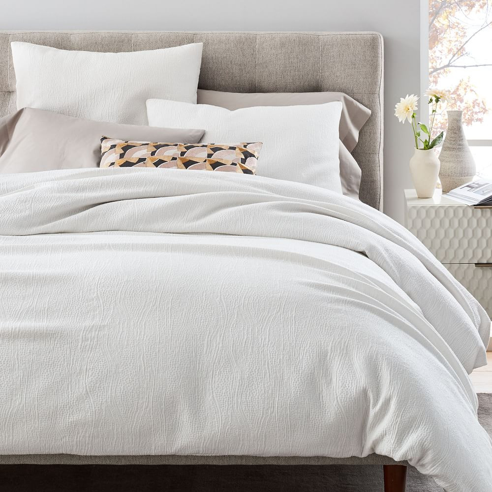 Silky TENCEL™ & Cotton Matelasse Duvet Cover & Shams | West Elm (US)