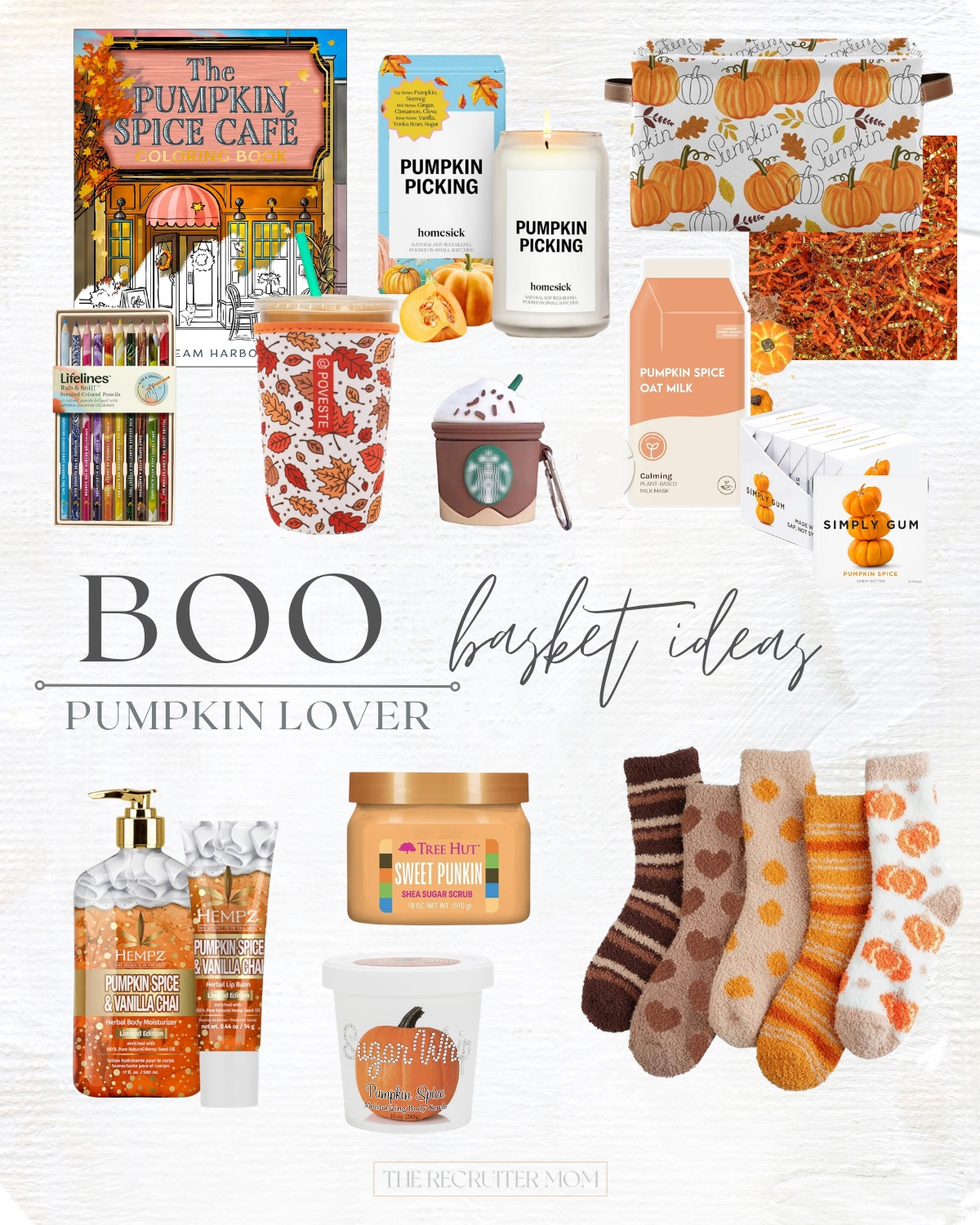 For the friend who wants EVERYTHING pumpkin 🎃 Pumpkin spice treats, cozy socks, candles and a few fun little fall finds for the cutest Boo Basket! 🔗👇

#LTKSeasonal #LTKHome #LTKKids