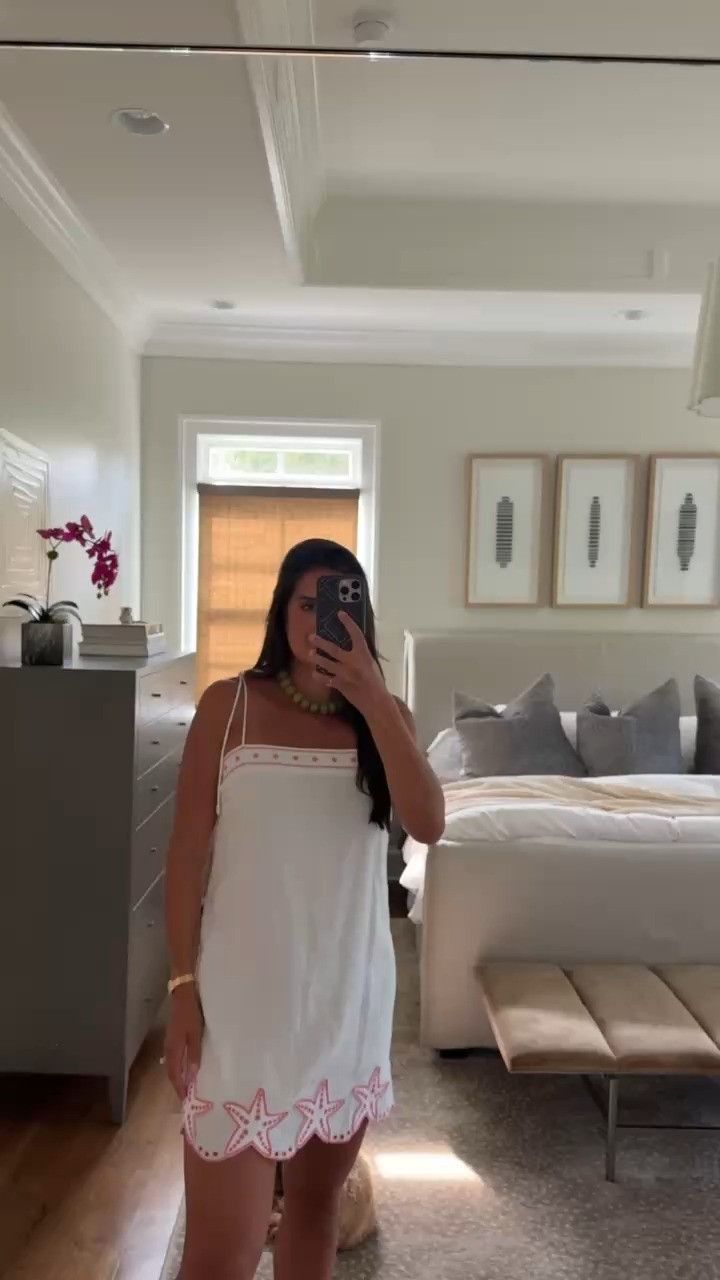 Just love the starfish print on the edges!!

 tts: M

vineyard vines, vineyard vines sale, sale finds, dresses on sale, pink dresses, mini dress, vacay dress, beach cover up, grace white 

 

#LTKgrwm #LTKTravel #LTKootd