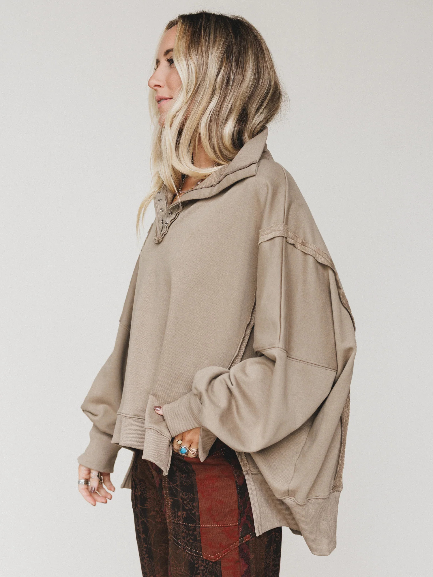 The Nest Stay Soft Top - Brown | Three Bird Nest