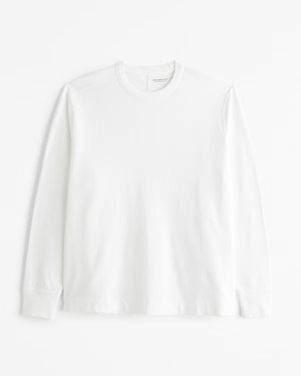 Long-Sleeve Premium Heavyweight Tee | Abercrombie & Fitch (UK)