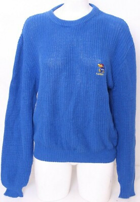 Vtg University of Kansas KU Jayhawks Brandon Blue Knit Sweater Shirt Women's L  | eBay | eBay US