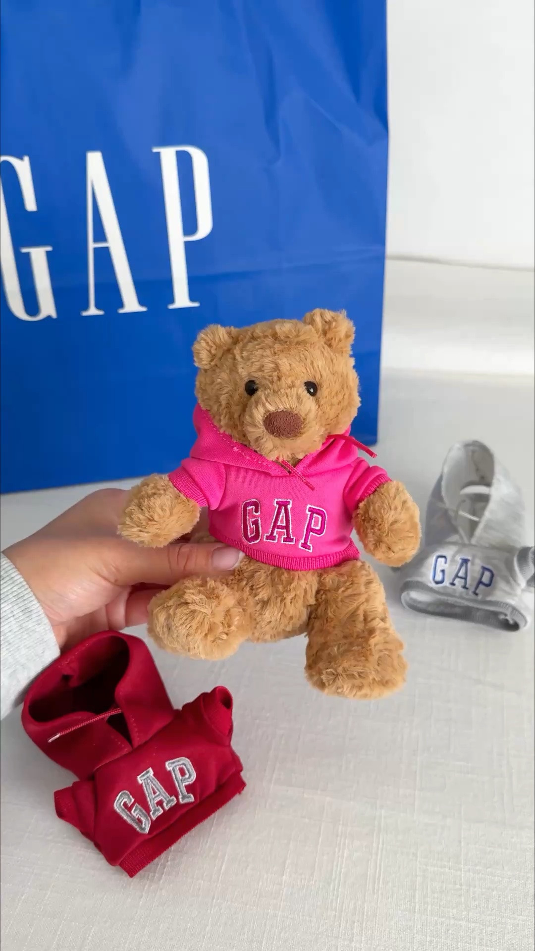Gap sweatshirt, Jellycat, mini gap sweatshirt, bag charm, gap favorites 

These mini Gap sweatshirts look SO cute on mini Jellycats!😍😂 could even fit on your Elf on the Shelf!😍

#LTKmomlife #LTKKids
