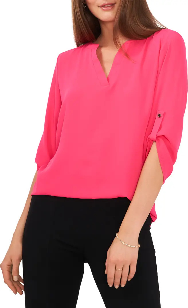 Split Neck Blouse | Nordstrom