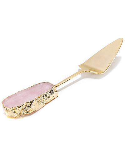 ANNA New York Torta Cake Server Rose Quartz & Gold | Gilt