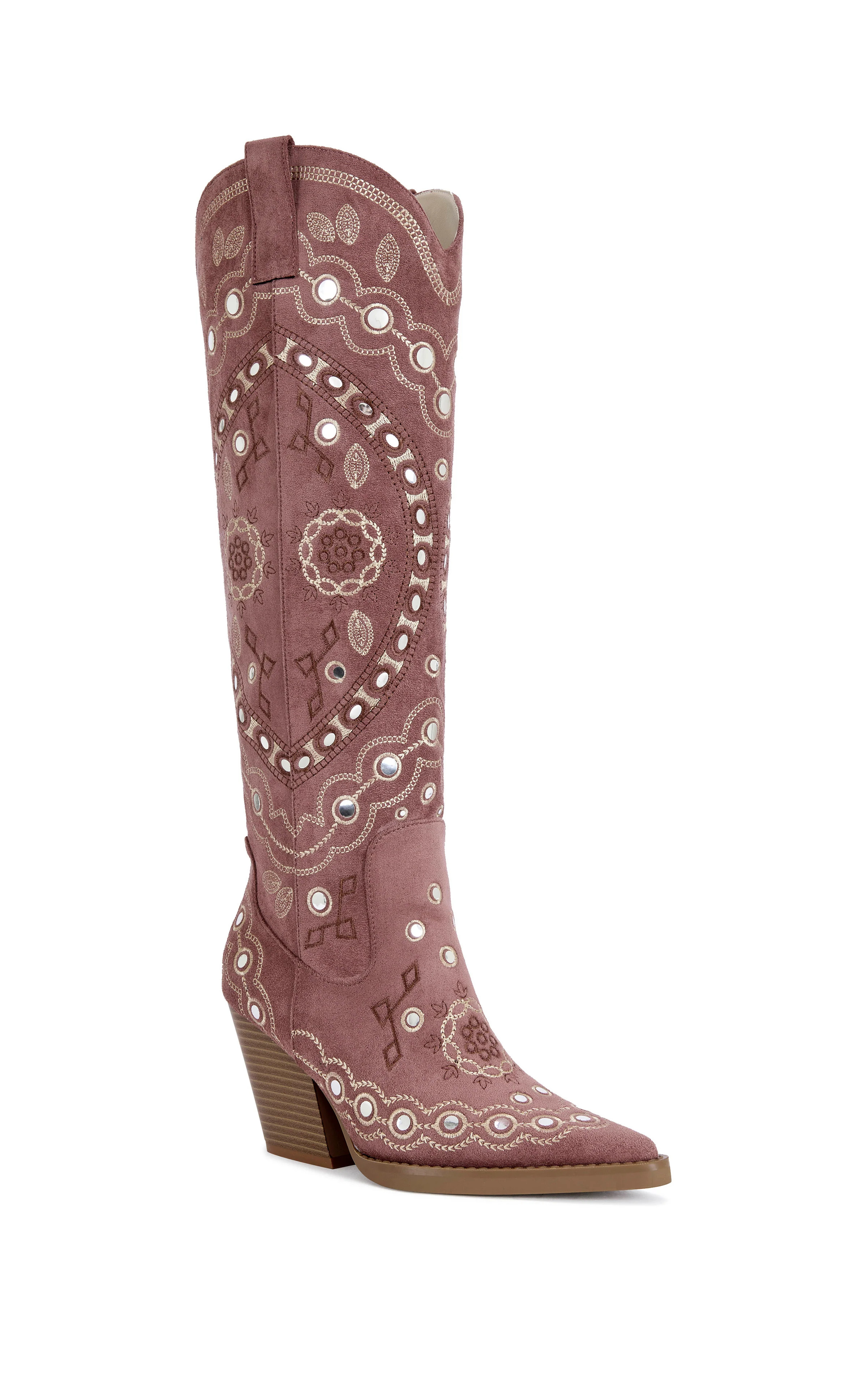 AAMINA-PINK WESTERN BOOT | Azalea Wang