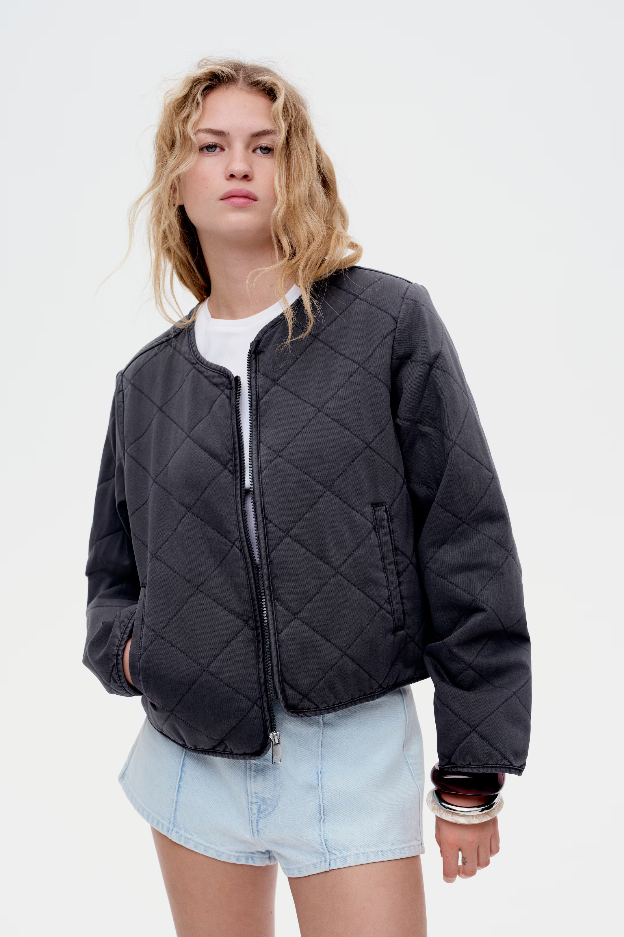 Quilted cotton jacket | H&M (UK, MY, IN, SG, PH, TW, HK)
