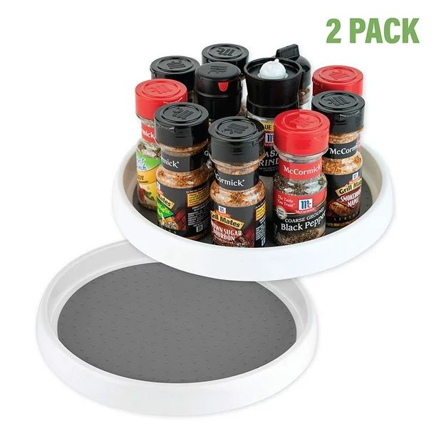 Homeries Lazy Susan Turntable (9 Inch) - Single Round Rotating Kitchen Spice Organizer for Cabine... | Walmart (US)