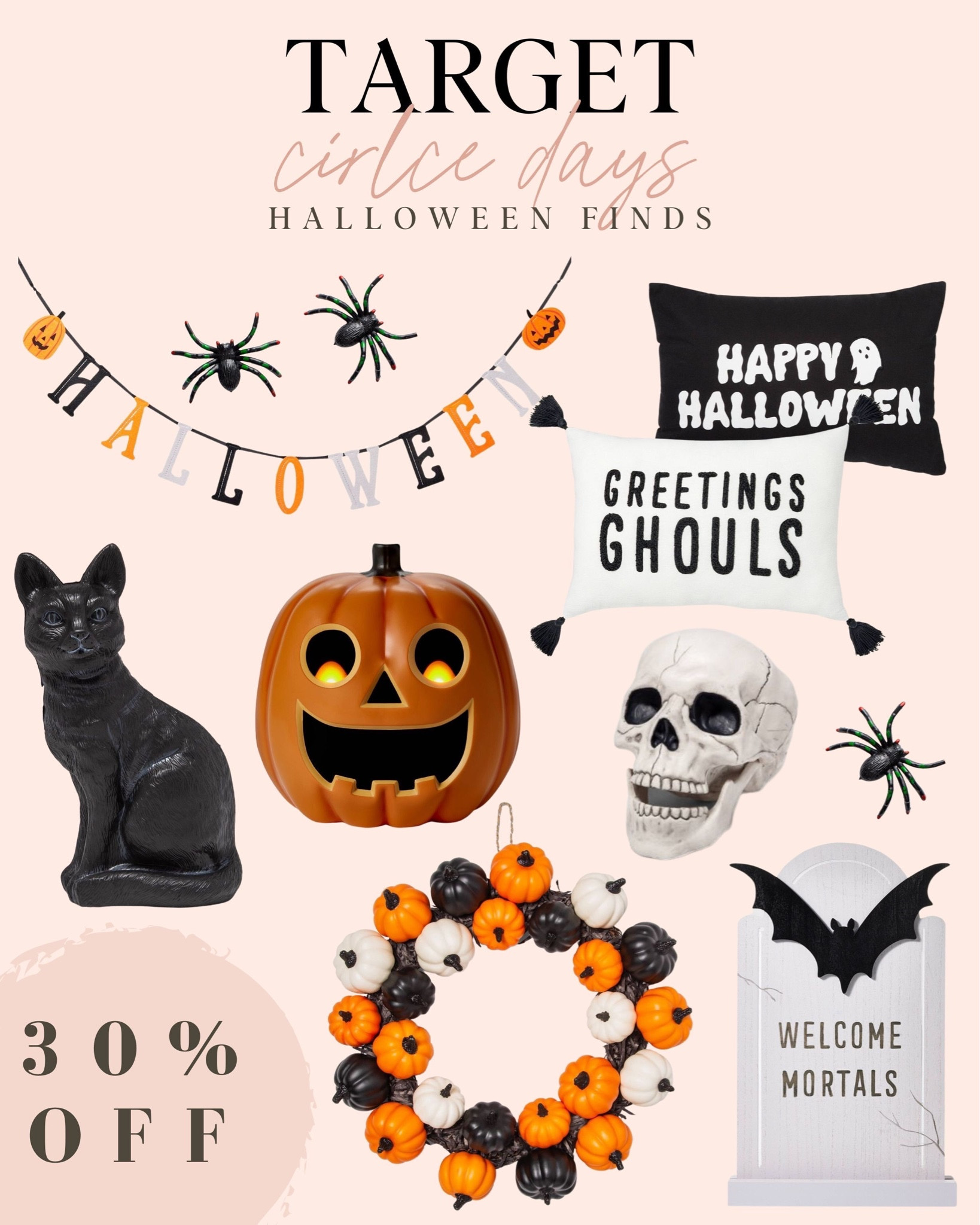 Target circle Halloween decor 30% off! 

#LTKstyletip #LTKSeasonal #LTKhome