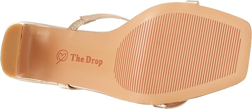 The Drop Women's Avery Square Toe Two Strap High-Heeled Sandal | Amazon (US)