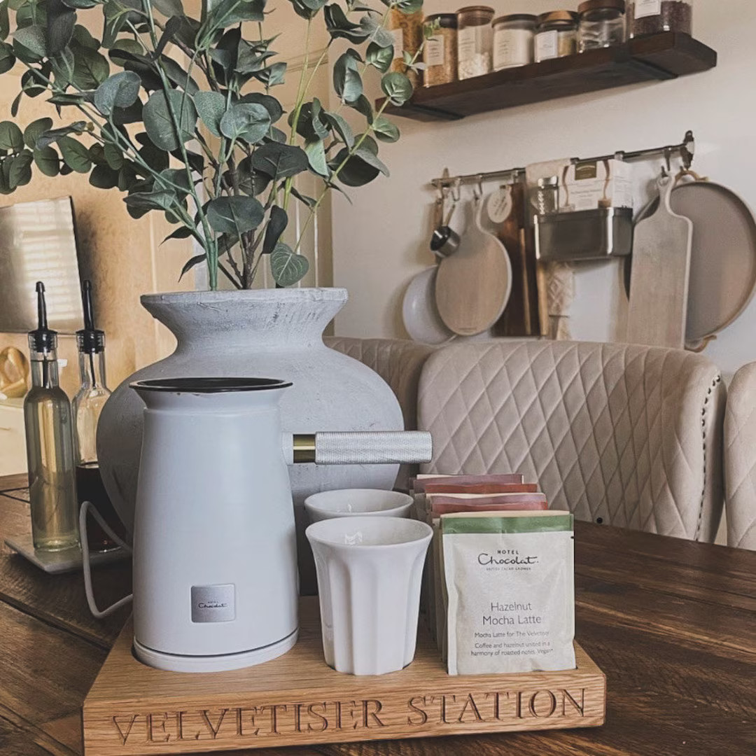 Luxurious Hot Chocolate Station Perfect Chocoholic Gift, Handmade Personalised Kitchen Storagetra... | Etsy (US)