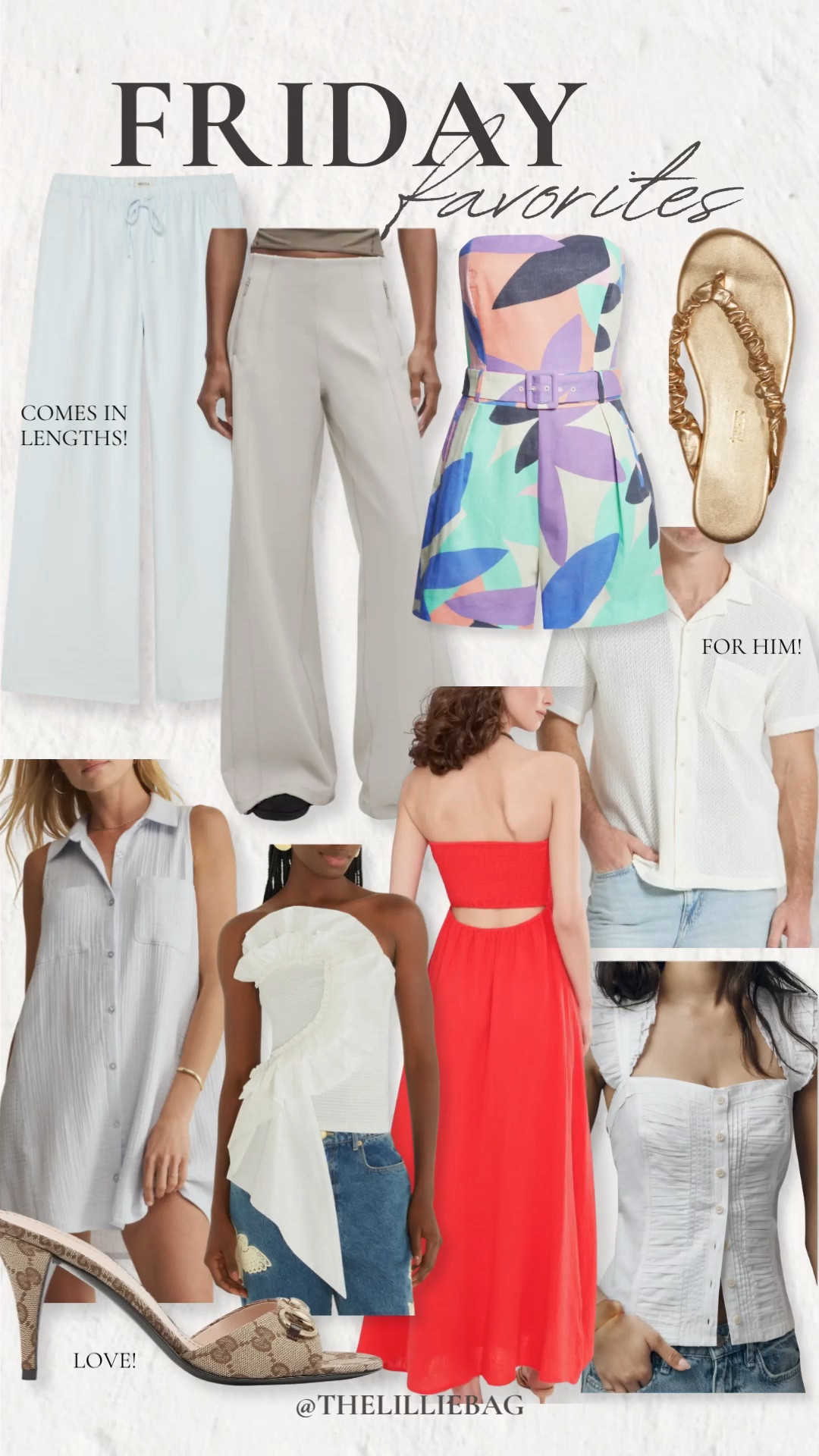 Friday Favorites is here! This week’s roundup includes my favorite linen pants (available in lengths 🙌), chic neutrals, a gorgeous red maxi dress restock, elevated summer tops, vacation-ready pieces, and even a few finds for him. So many good staples that will take you from summer events to vacation and everything in between. 🤍

summer outfits, vacation outfits, beach outfits, date night outfits, travel outfits, summer dresses, resort wear, neutral style, work outfits, Amazon finds

#LTKSeasonal #LTKTravel