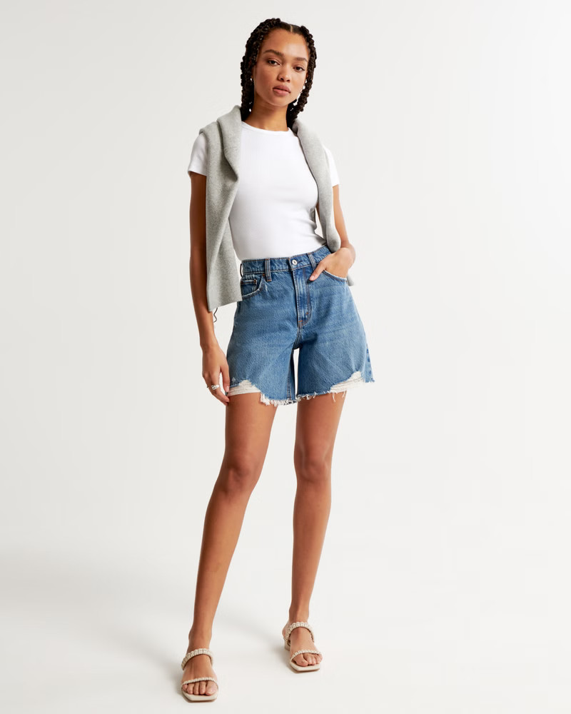 Women's High Rise Loose Short | Women's Bottoms | Abercrombie.com | Abercrombie & Fitch (US)
