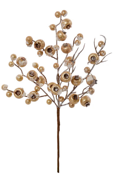 Metallic Gold Crabapple Pick | Fig and Dove