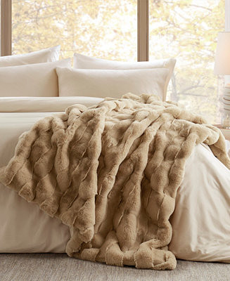 Vivienne Faux Fur Throw, 50" x 60" | Macy's