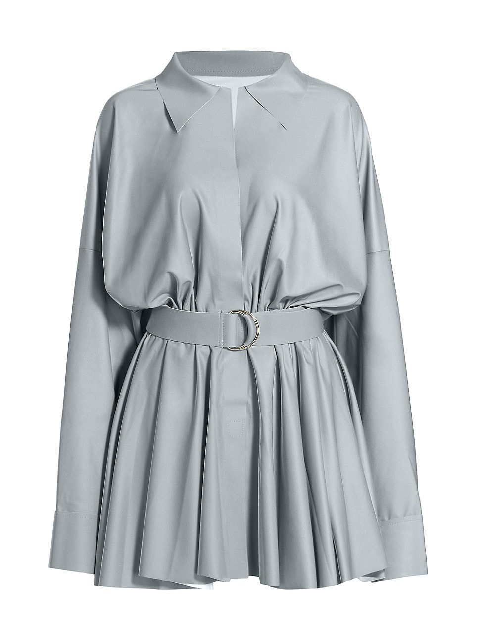 Women's Oversized Flared Minidress - Grey - Size XS | Saks Fifth Avenue
