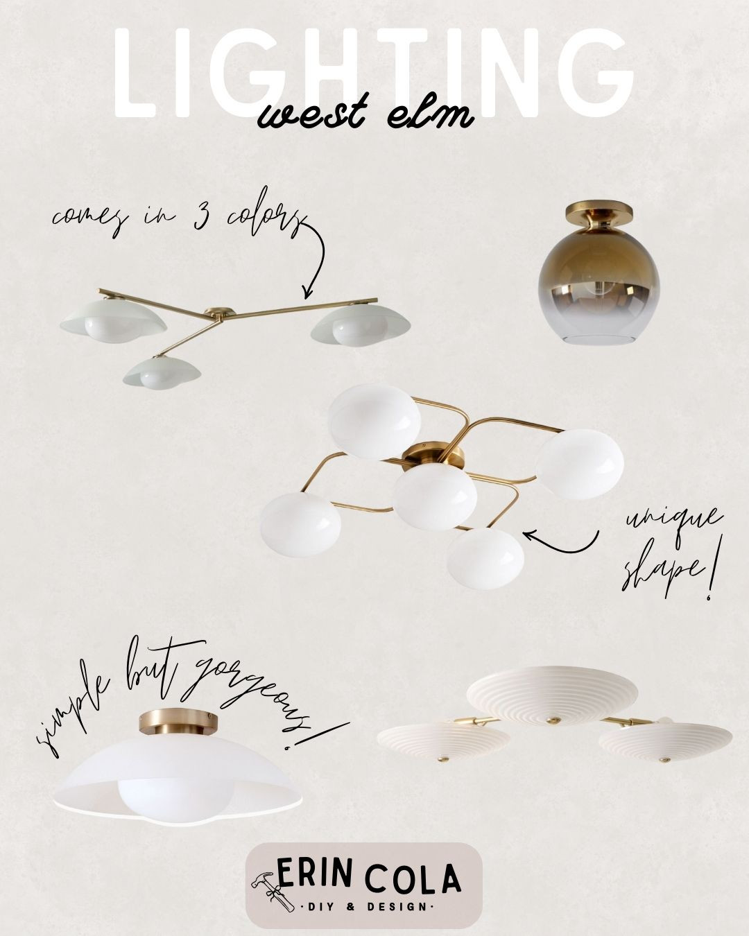 Modern brass lighting is one of my favorite ways to instantly elevate a space, and these West Elm fixtures do exactly that. From sculptural silhouettes to soft, diffused globes, each piece feels timeless yet fresh. Perfect for living rooms, dining areas, bedrooms, or playrooms, this collection layers warmth, texture, and visual interest without overwhelming the space. A simple swap that makes a big design impact. ✨💡 

 #LTKHome