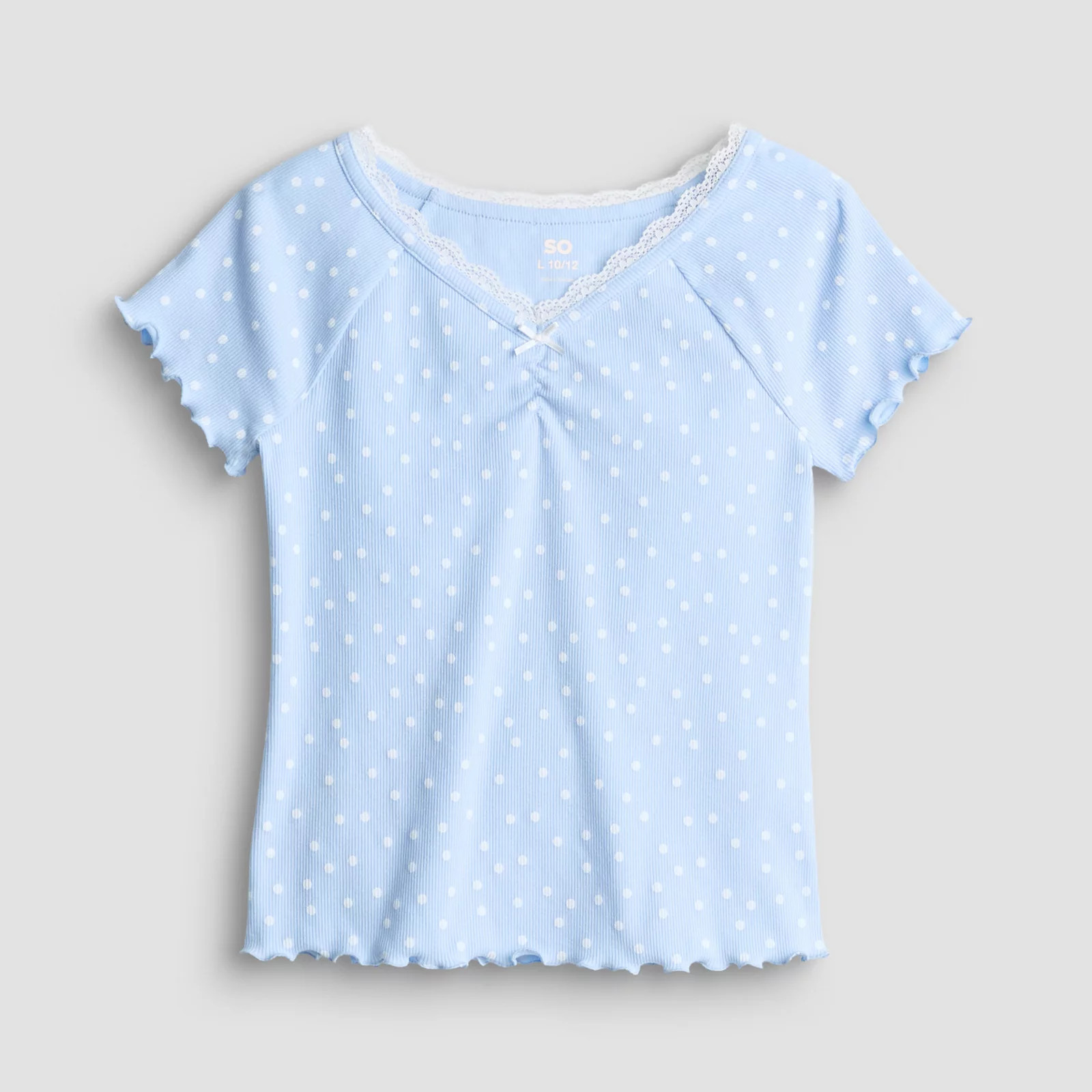 Girls 7-20 SO\u00ae Short Sleeve Cinch Front Top in Regular & Plus Size | Kohl's