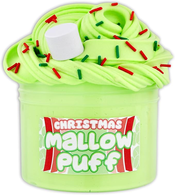 Christmas Mallow Puff - Butter Textured Slime - Handmade in USA - Dope Slimes - Green | Amazon (US)