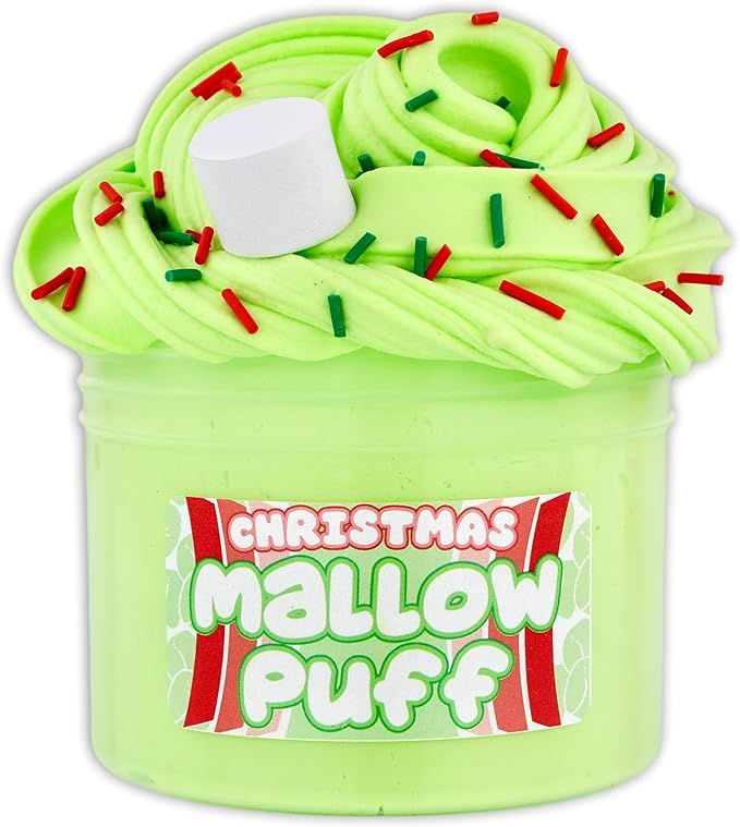 Christmas Mallow Puff - Butter Textured Slime - Handmade in USA - Dope Slimes - Green | Amazon (US)