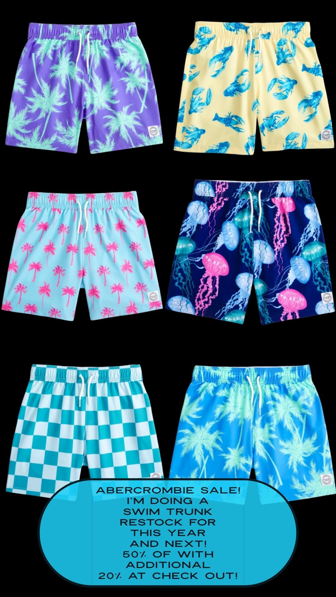 HUGE Abercrombie sale!! Stock up on your boys swim trunks! 50% off plus an extra 20% at checkout! 


#LTKStyle #LTKFashion #LTKCloset #LTKSeasonal #LTKUnder100 #LTKSale #LTKStreetStyle #LTKBeach #LTKTravel #LTKFit #LTKNewArrivals #LTKSpringStyle #LTKSummerStyle #LTKFallStyle #LTKWinterStyle #LTKMomStyle #LTKEveryday #abercrombiesale #abercrombie 

@abercrombie

#LTKFamily #LTKSaleAlert #LTKSwim