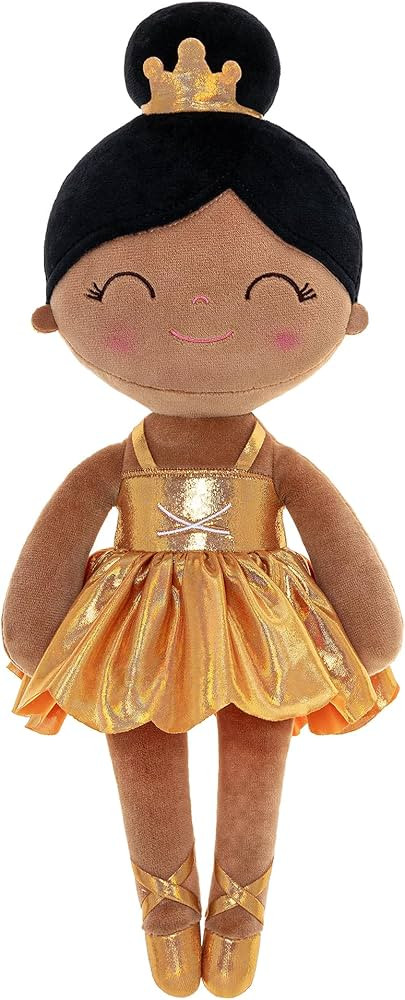 Gloveleya Baby Doll Ballerina Girl Gift Ballerina Plush Soft Doll Colorful Haze Gold Ballet Serie... | Amazon (US)