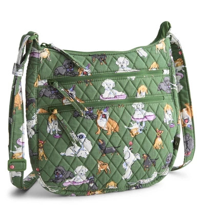 Vera Bradley Women's Outlet Cotton Trio Zip Hipster Crossbody Bag Dog Park | Target