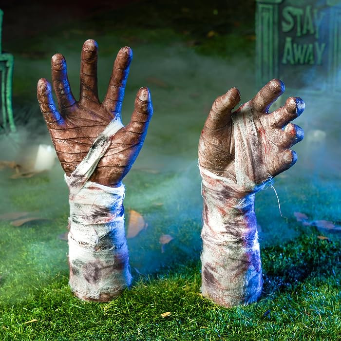 JOYIN Halloween Outdoor Decorations Zombie Arm Yard Stakes Ground-Breaker, Stakes for Halloween O... | Amazon (US)