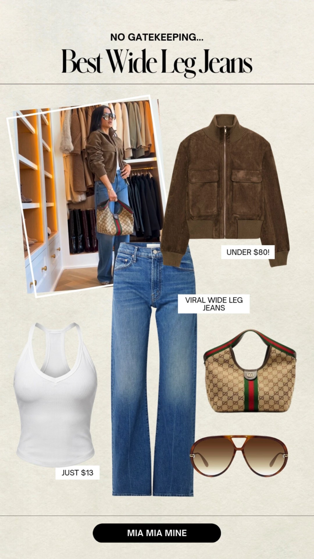 This suede bomber style jacket from Zara is the perfect winter to spring transition piece. So easy to style & under $100 make it the best wardrobe addition! Paired it with the affordable Amazon basic! Wearing an XS in the jacket & a 24 in the Mother jeans. 

Miamiamine style inspo Zara new arrivals Zara must haves chic outfit denim style elevated basics luxury fashion inspiration Gucci favorite elevated casual outfitt