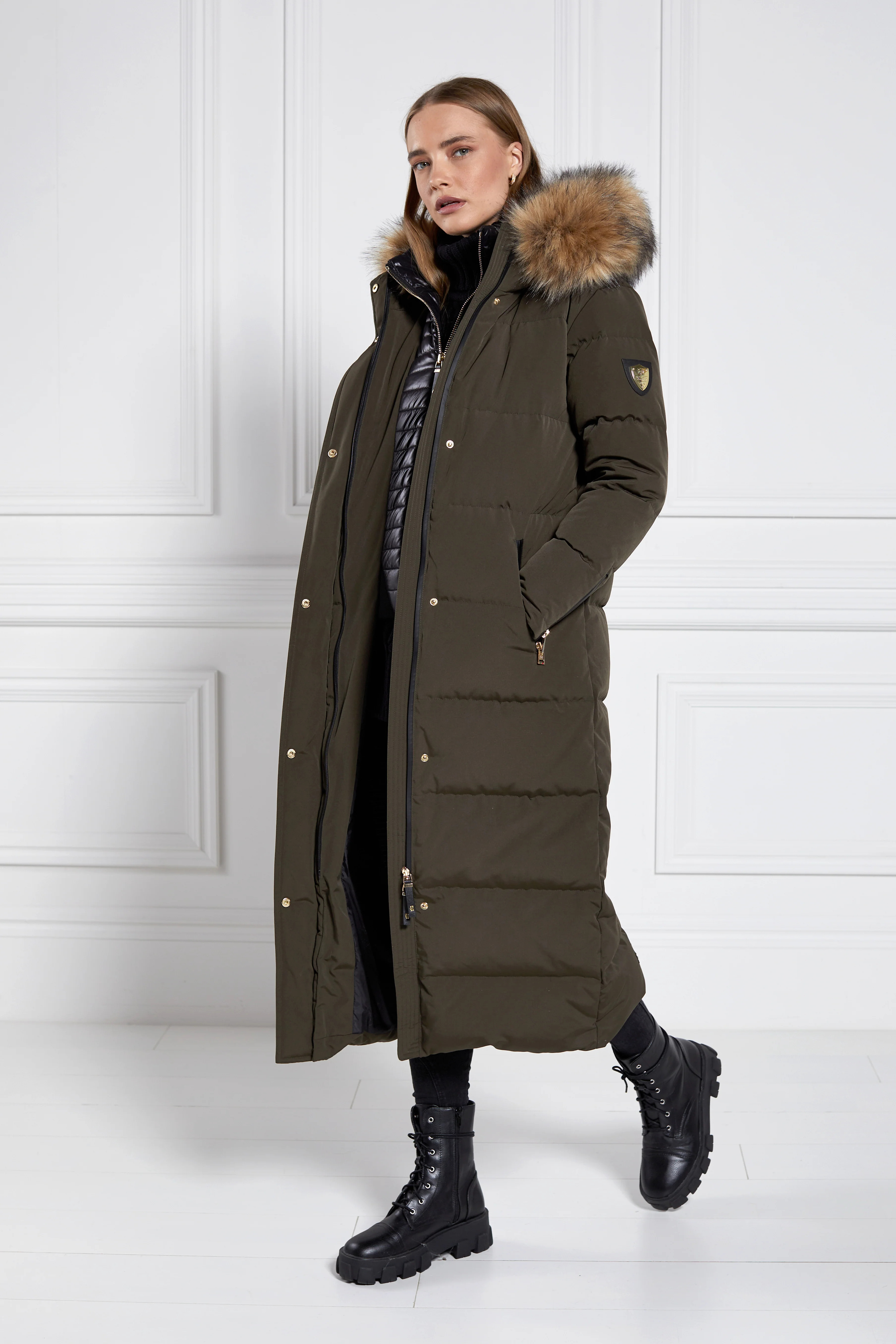Colorado Down Coat (Khaki) | Holland Cooper