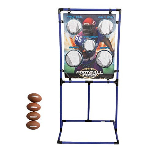 Sport Squad Target Toss Game Set - Choose Either Football Toss or Baseball Toss - Portable Indoor or Outdoor Design for Cookouts, Tailgates, or Backyard Fun - Includes 4 Balls - Easy Assembly , multi | Amazon (US)