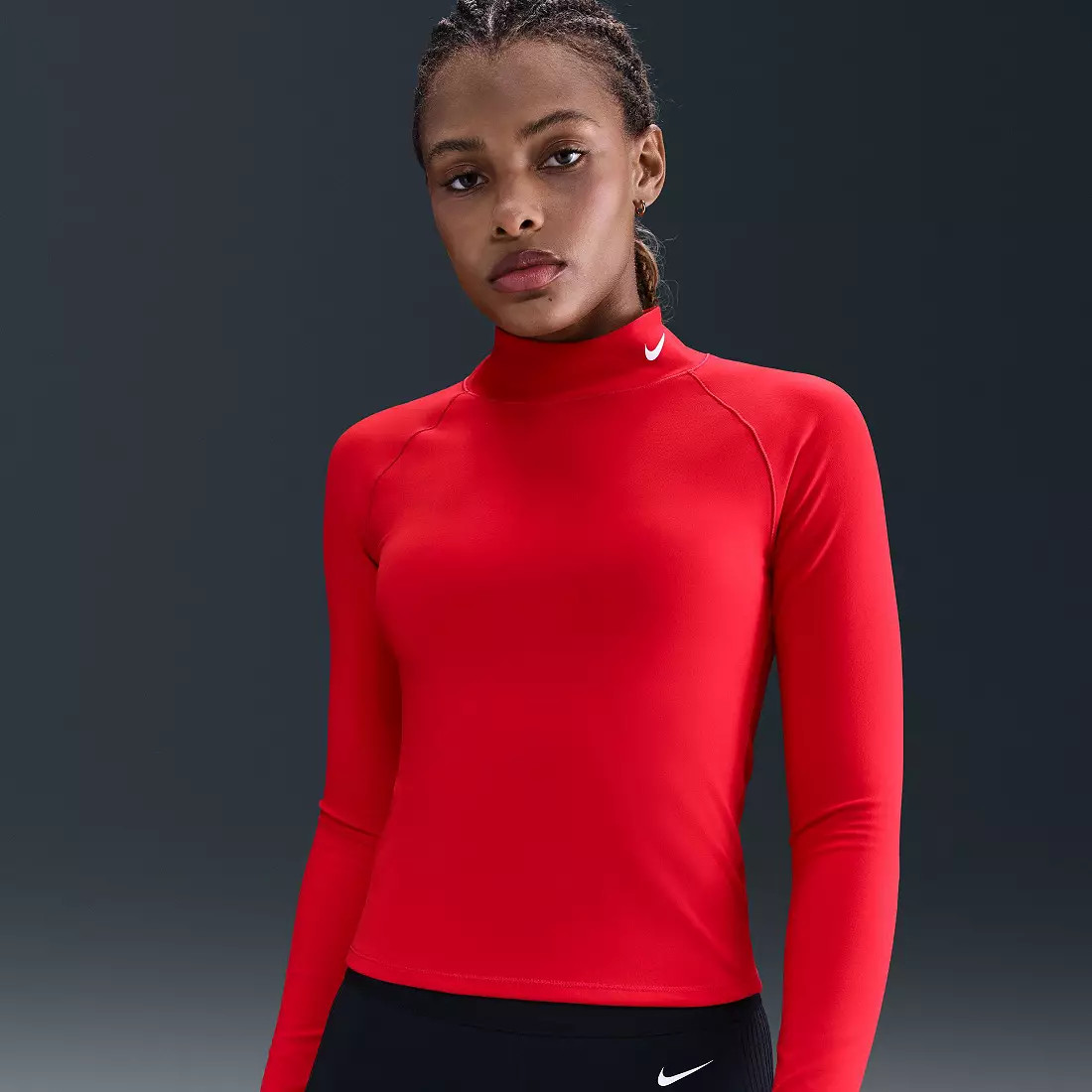 Nike Women's Pro Dri-FIT Fitness Mock-Neck Long-Sleeve Top | DICK'S Sporting Goods