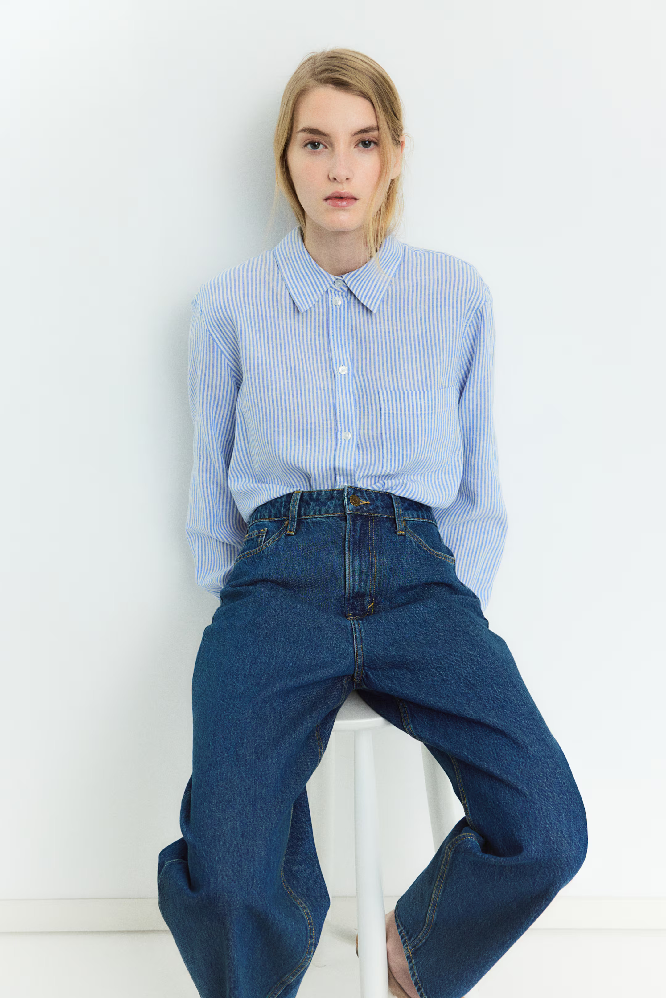 Linen-blend Shirt | H&M (US + CA)