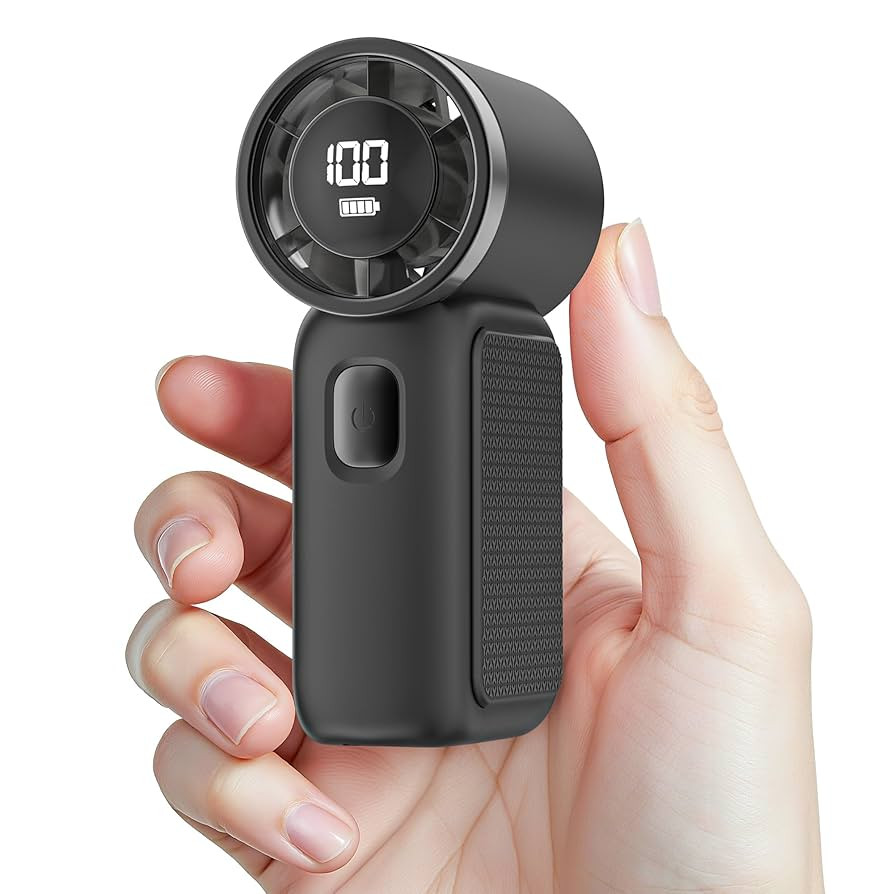 Portable Handheld Mini Fan, 6 Gear Wind, Hand Small Travel Personal Held Fans, Rechargeable Turbo... | Amazon (US)