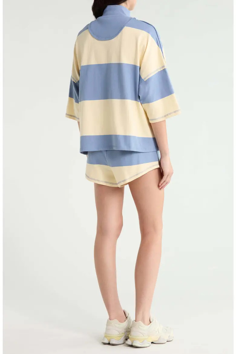 FP Movement Retro Rugby Half Zip Top & Shorts Set (Women) | Nordstrom | Nordstrom