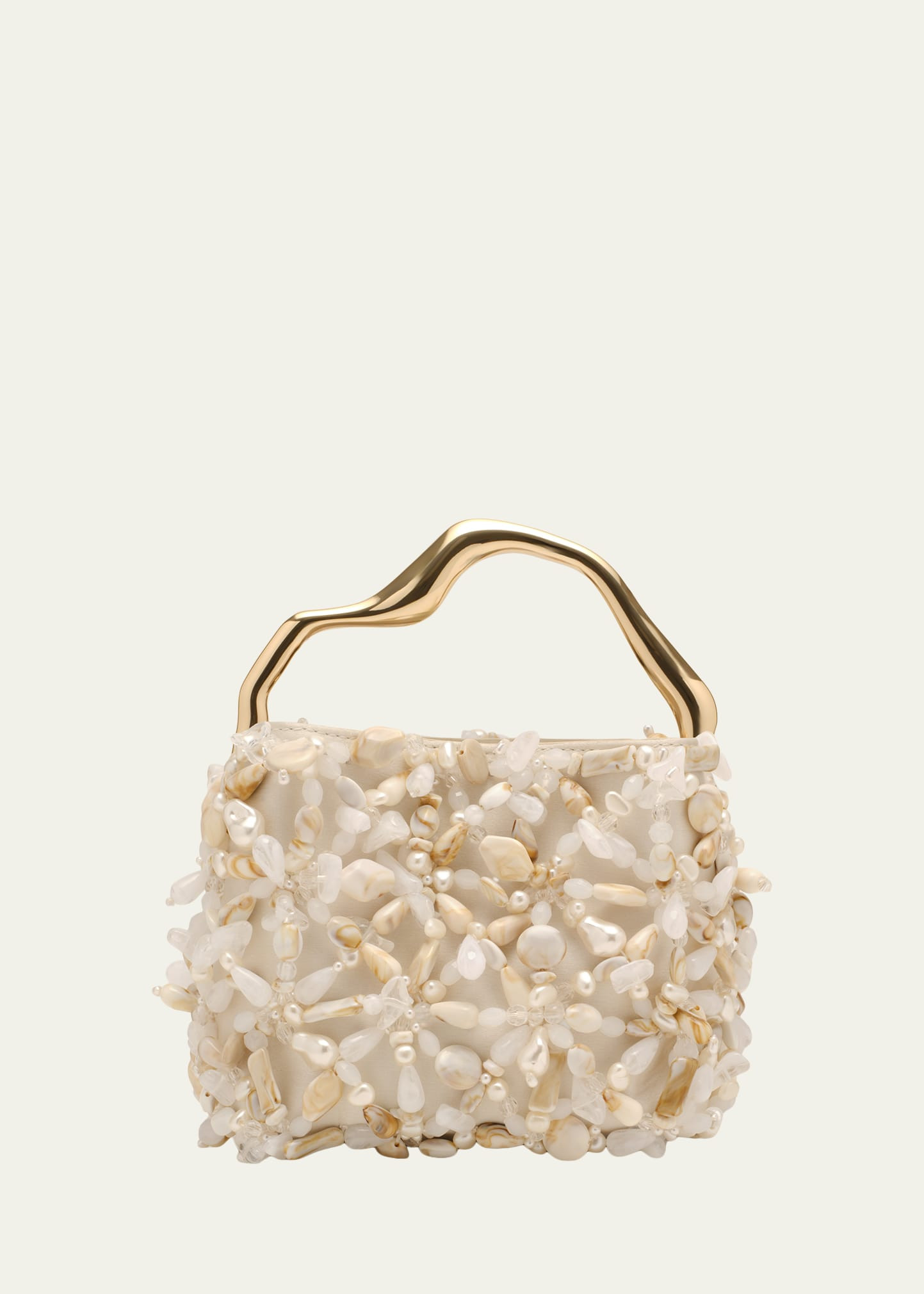 Cult Gaia Solene Mini Beaded Sculptural Top-Handle Bag | Bergdorf Goodman
