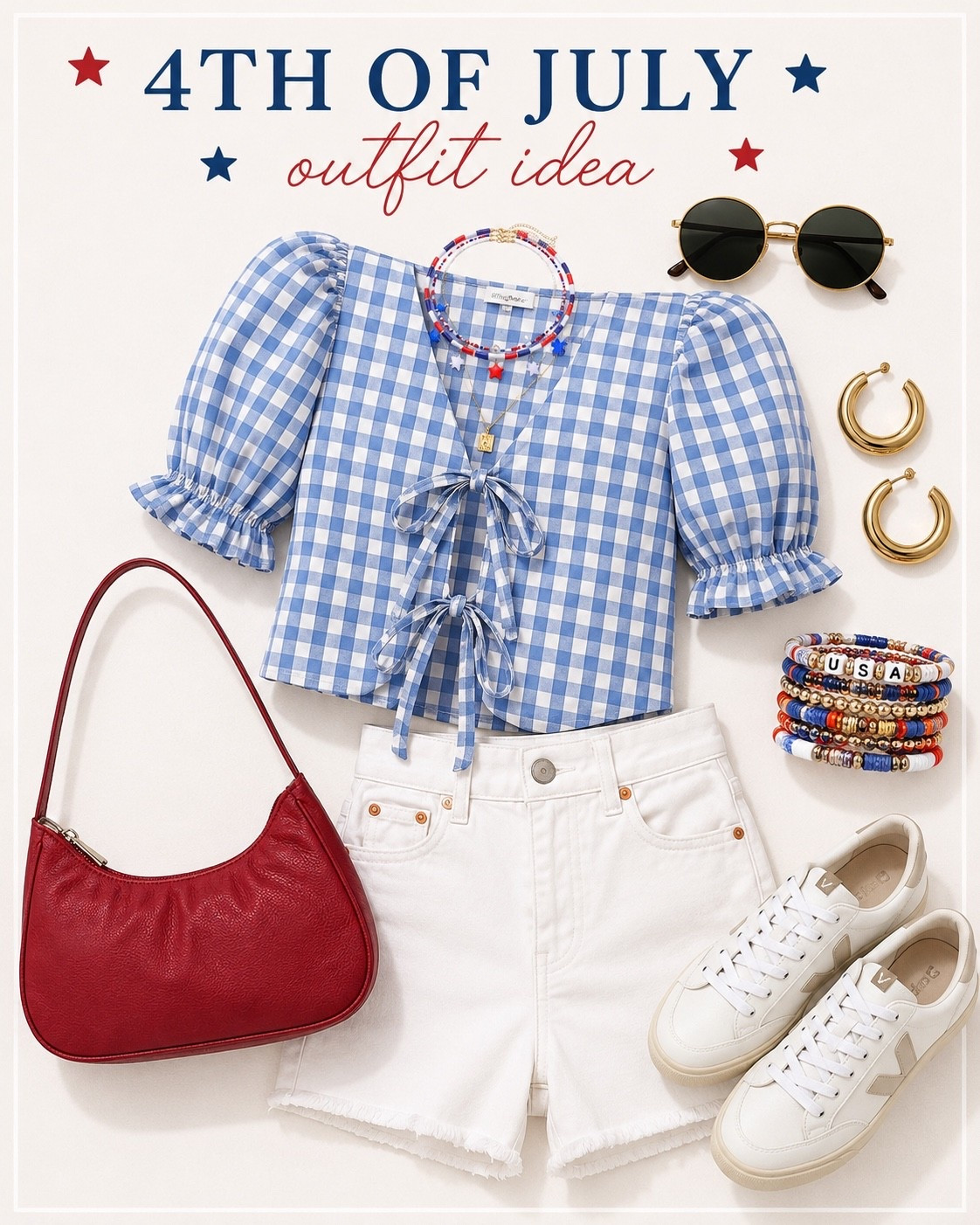 The patriotic outfit that doesn’t feel cheesy. ❤️🤍💙🇺🇸 #fourthofjulyoutfit

#LTKMidsize #LTKBeauty #LTKSeasonal