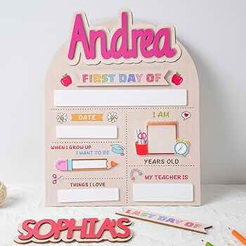 Personalized First/100th/last Day Of School Interchangeable Back To School Sign Prop Gift Ideas, ... | Amazon (US)