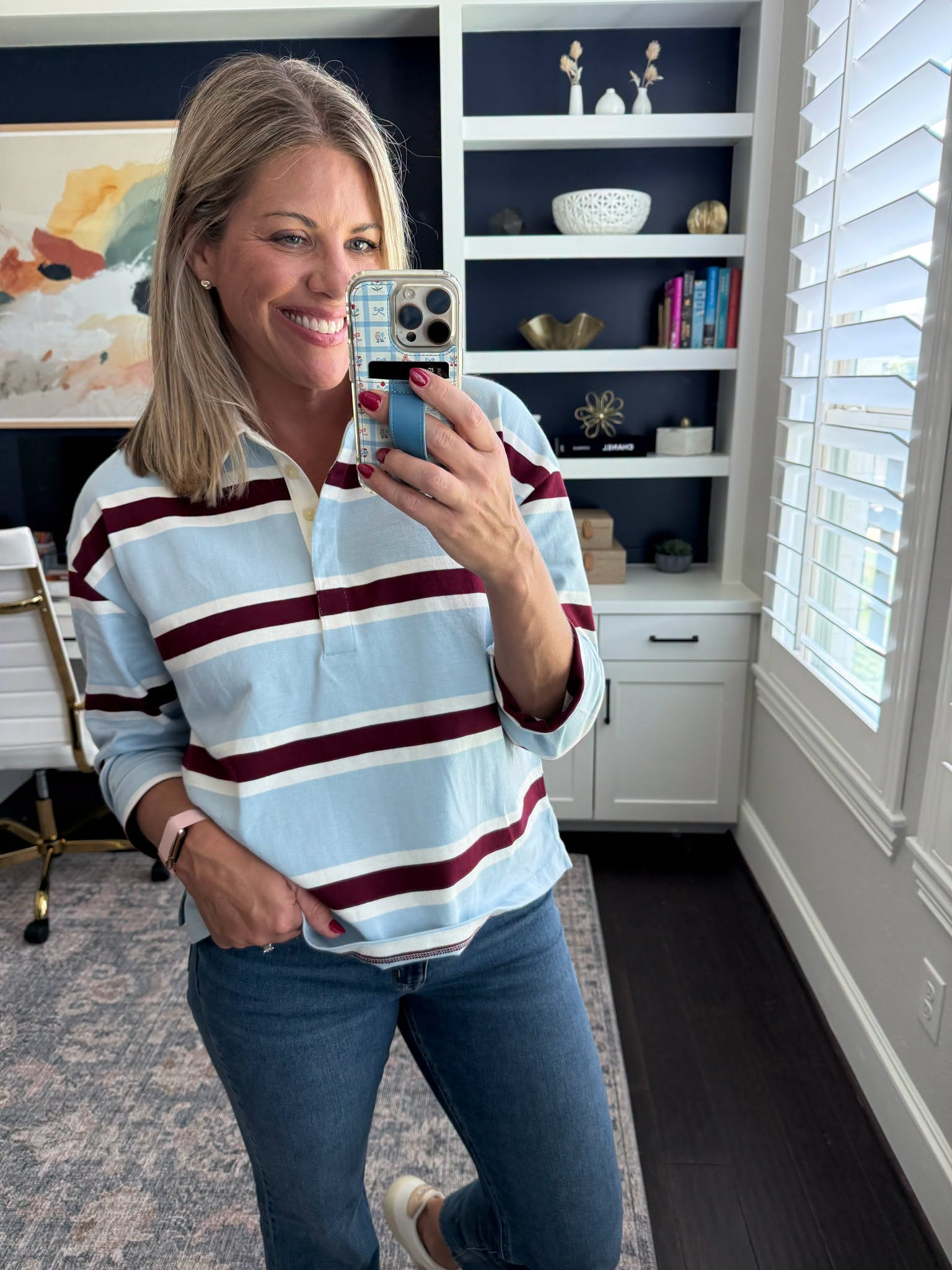 Okay......I'm here for all the rugby stripes this fall! 👏 

 