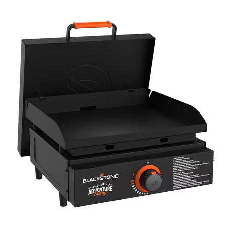 Blackstone Adventure Ready Outdoor Griddle, Single Burner 17" Propane Flat Top Grill, Black | Walmart (US)