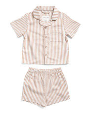 Girls 2pc Striped Poplin Pajamas Set | Clothing | Marshalls | Marshalls