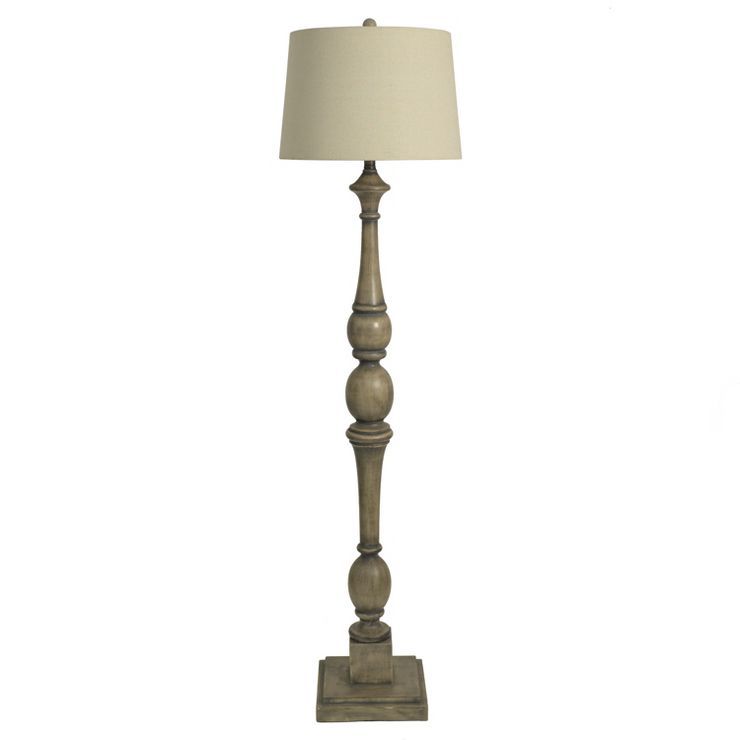 54" 3-way Baluster Floor Lamp Gray - Decor Therapy | Target