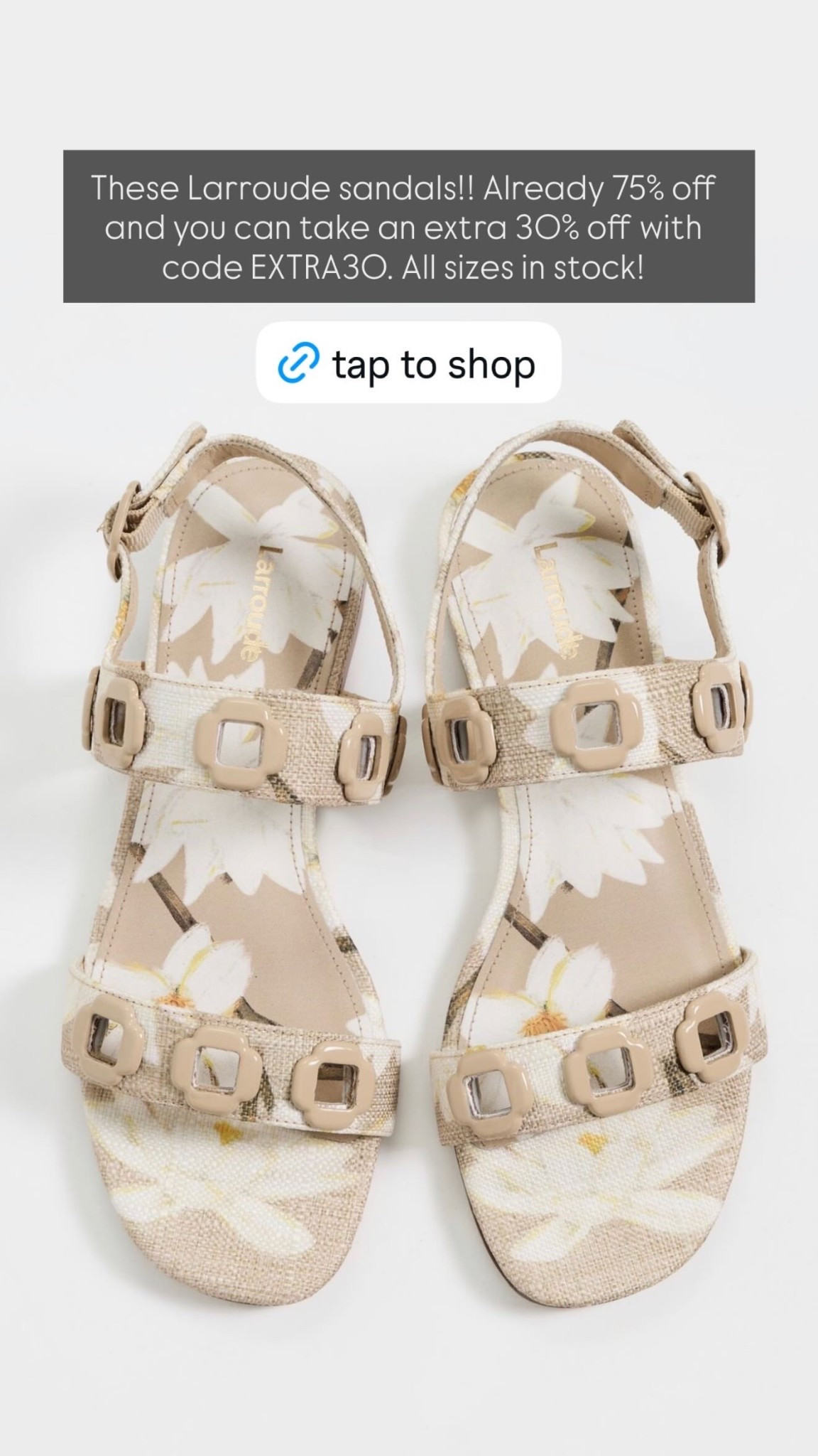 An insanely good price for these gorgeous Larroude sandals!!! 

 Use code EXTRA30 for an extra 30% off off all Shopbop sale. Linking some favorite finds!! 

#LTKootd #LTKValentine #LTKSaleAlert