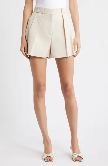 MANGO Greta Pleat Front Shorts | Nordstrom | Nordstrom
